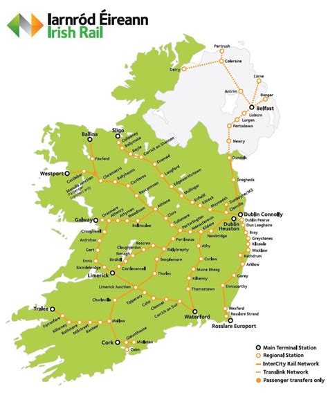current irish rail map   regular travelers  irish rail inform   good  bad