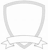 Shield Template Outline Badge Crest Printable Templates Family Blank Clipart Clip Arms Coat Plain Police Logo Drawing Football Cliparts Shields sketch template