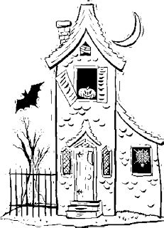 halloween coloring pages haunted house coloring pages
