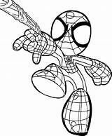 Spiderman Araña Puerco sketch template