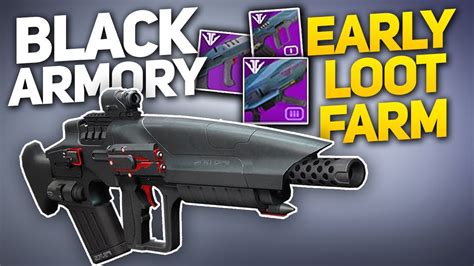 farm black armory weapons   forge saboteur locations destiny  youtube