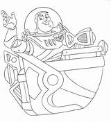 Coloring Pages Disney Buzz Lightyear Toy Story Walt Magic Kingdom Woody Year Spaceship Florida Light Clipart Printable Print Color Popular sketch template