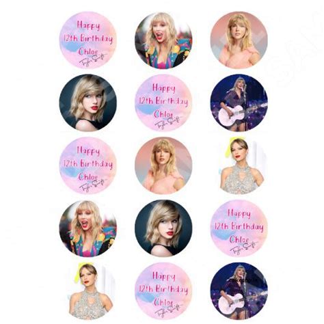 taylor swift edible cupcake toppers edible cake toppers edible pictures