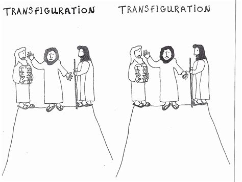 transfiguration coloring page   transfiguration