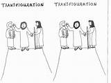 Coloring Transfiguration Library Clipart Line sketch template