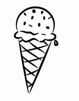 Coloring Pages Cream Ice Cone Coloringpagesfortoddlers sketch template