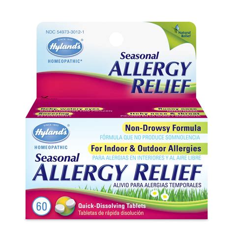 allergy pills  hylands  drowsy seasonal allergy relief safe  natural  indoor