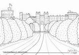 Castle Colouring Pages Edinburgh Windsor Coloring sketch template