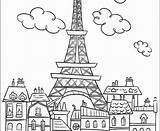 Eiffel Tower Coloring Pages Kids Printable Getdrawings Paris Getcolorings Drawing sketch template