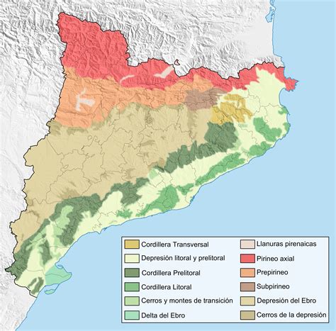 catalonia geographical map  full size gifex