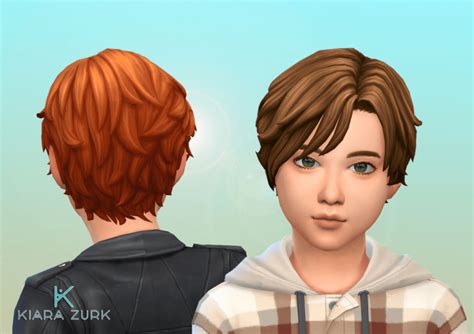 sims  male child hair custom content snootysims