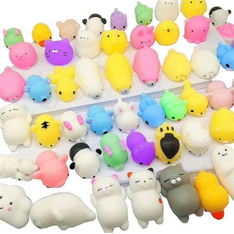 mochi squishys toys  pcs cute kawaii squishies animals stress relief toys  kids adults