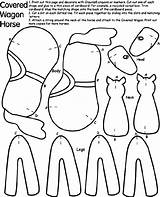 Horse Wagon Covered Coloring Pages Print Crayola Color Au sketch template