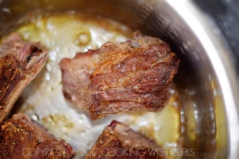 Instant Pot Wine Braised Beef Short Ribs Cooking With Curls