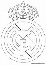 Madrid Real Logo Coloring Pages Soccer Escudo Do Colouring Fc Club Print Drawing Ronaldo Para Colorir Color Desenho Cristiano Cf sketch template
