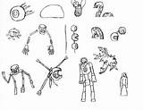 Terraria Coloring Skeletron Template Bosses Pages Sketch sketch template
