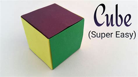 simple  easiest paper cube  earth modular