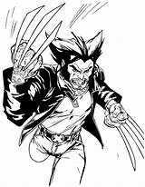 Colorir Wolverine Desenhos sketch template