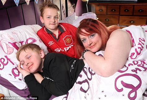 chesterfield mother shares bed with sons aged 9 and 10 while dad sleeps elsewhere daily mail