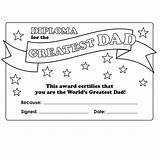 Coloring Colouring Sheet Cleverpatch Dad Diploma Father Sheets Au Greatest sketch template
