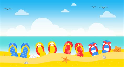 summer vacation summer beach poster vector illustration  vector