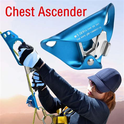 chest ascender climbing rope ascender aluminum alloy rappelling rock climbing equipment