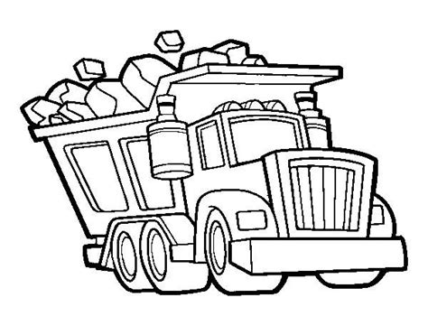 truck carrying stones truck coloring pages coloring pages cute