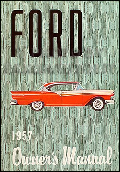 ford car reprint owners manual  models