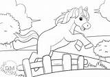 Ausmalbilder Pferde Springen Pferd Ausdrucken Springende Springendes sketch template