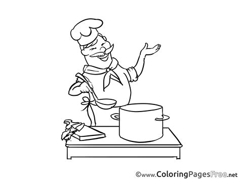 cook printable coloring pages