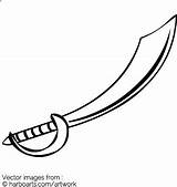 Sword Pirate Template Drawing Outline Clipart Clipartbest Getdrawings sketch template