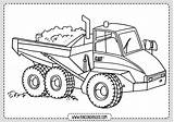 Camiones Colorear Backhoe Rincondibujos sketch template