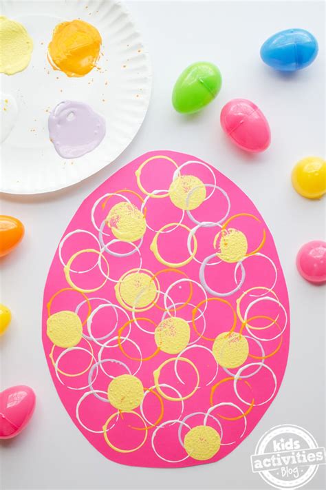 simple fun preschool easter egg craft  printable egg template