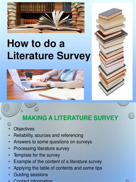 literature survey survey methodology concept