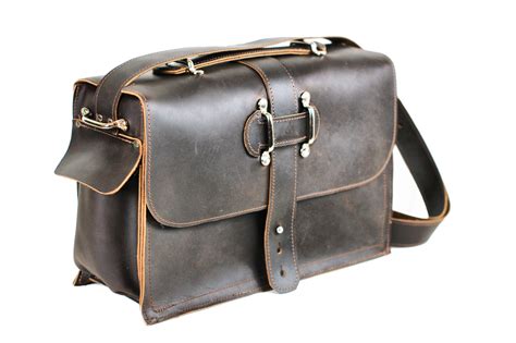 mens leather satchel leather messenger bag leather laptop bag rustic industrial design