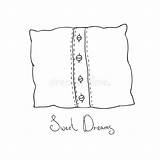 Cushion Illustration Vector Dreamstime Buttons Pillow Coloring Book Illustrations Vectors Stock sketch template
