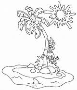 Isola Islas Colorear Ilhas Ile Colorat Disegno Fisa Insule 2299 Desenho Desene Paradis Deserte Coloriages Coqueiro Iles Lescoloriages Coloringhome sketch template