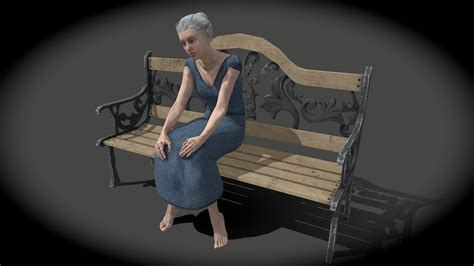 grandma on bench free download free 3d model by wolfgar74 [31098a3