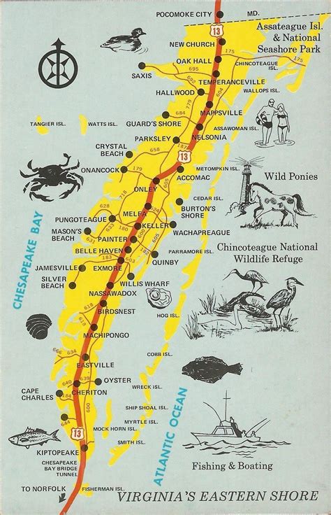 Map Of Eastern Shore