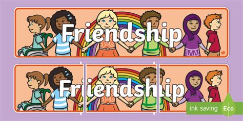 friendship display banner friendship recipe display banner