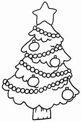 Coloring Christmas Pages Tree Printable Kids sketch template