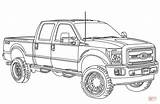 Ford Coloring Pages F250 Lifted Truck Printable Trucks Drawing Pickup Cars F350 Supercoloring Ausmalbild Ausmalbilder Cartoon Choose Board sketch template
