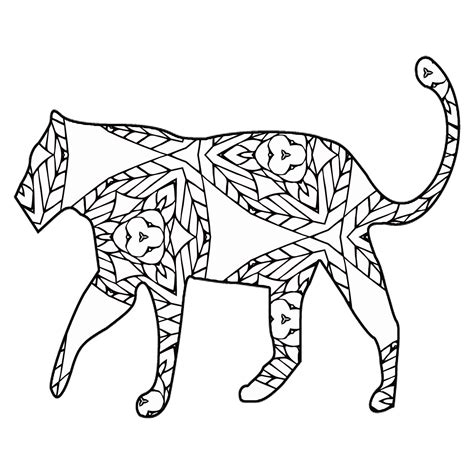 coloring pages geometric animals  geometric animal coloring pages