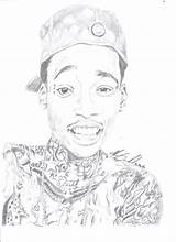Wiz Khalifa Coloring Drawings Easy Deviantart Template Pages sketch template