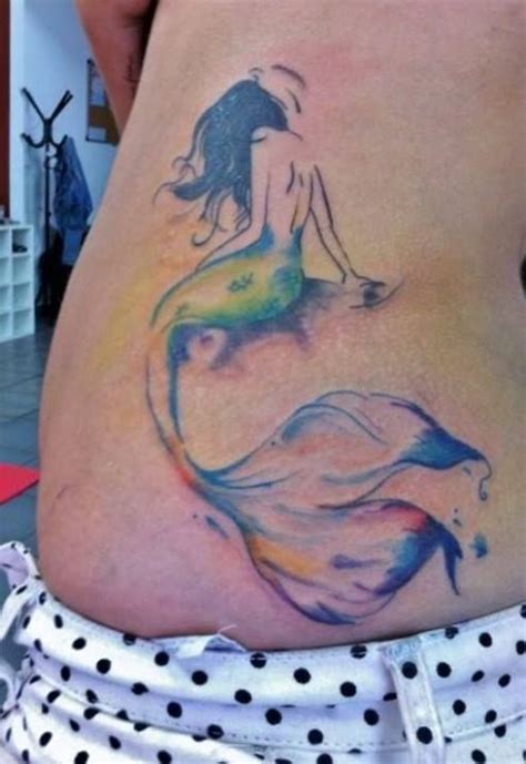 Watercolor Mermaid Tattoo Designs Ideas And Meaning Tattoos For You