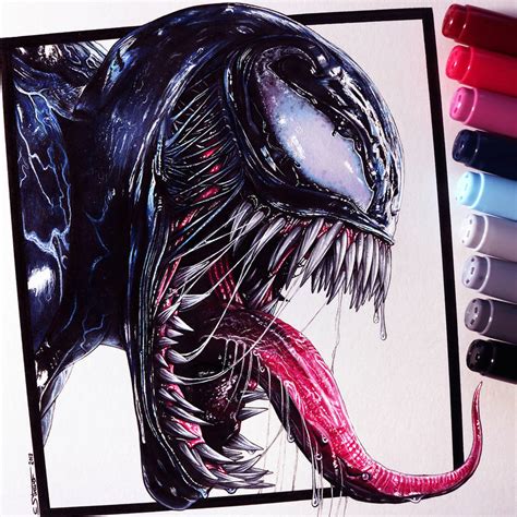 venom drawing drawing venom  behance peaky blinders