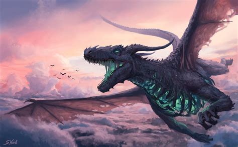 fantasy dragon hd wallpaper  stefan koidl realistic dragon fantasy