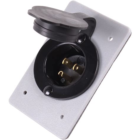 hjp 5278 cwp 15 amp straight blade flanged male power inlet receptacle