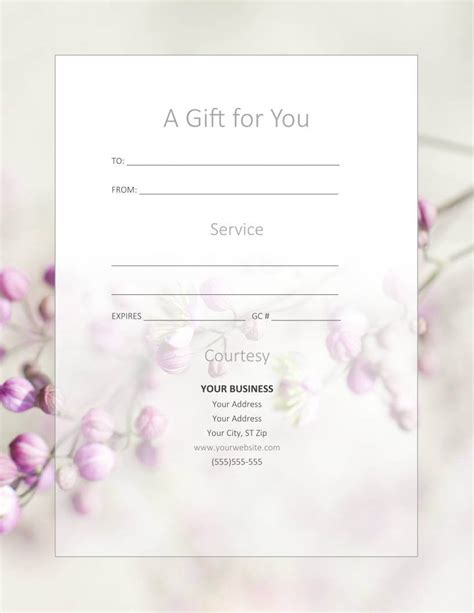 gift certificate templates  massage  spa  spa day