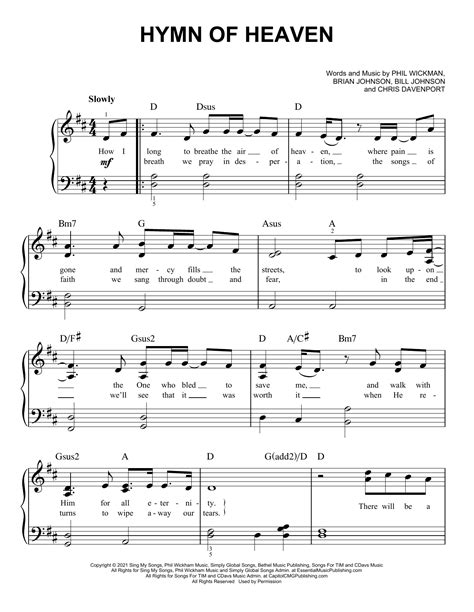 hymn  heaven sheet   phil wickham  pianokeyboard noteflight
